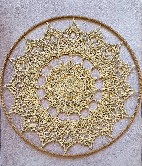دیوارکوب ماندالا مدل آرون برجسته ۵۰ سانت